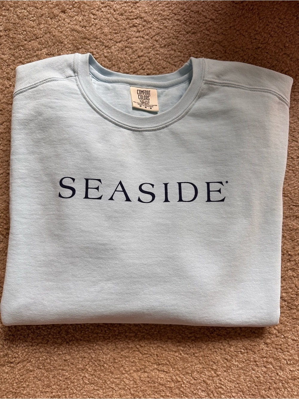 Seaside Light Blue Crewneck Sweatshirt - Picture 5 of 5
